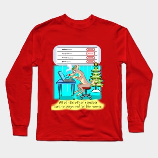 Rudolph On Twitter Long Sleeve T-Shirt